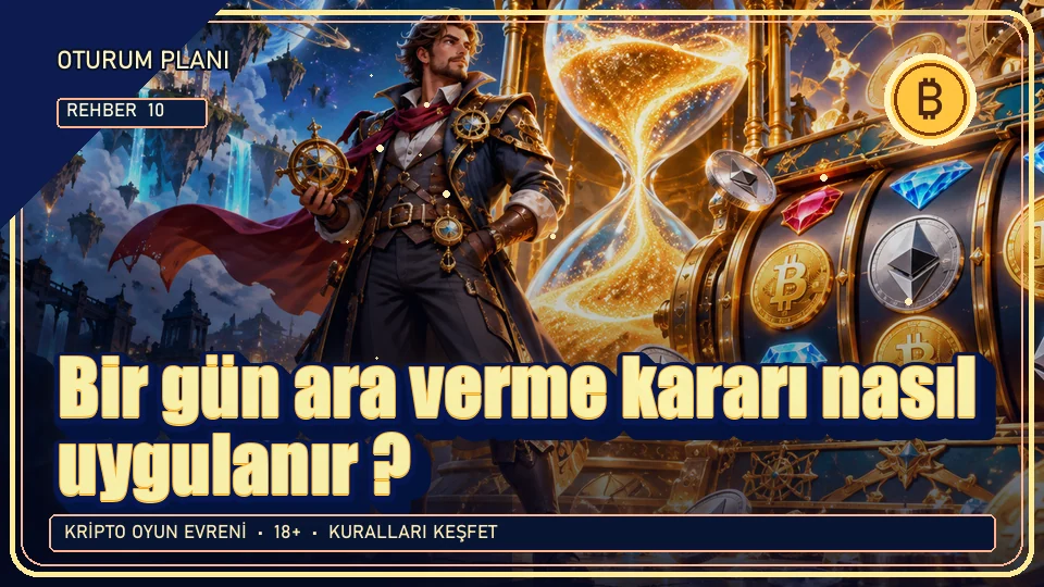Bir gün ara verme kararı nasıl uygulanır? için kripto temalı oyun kapağı