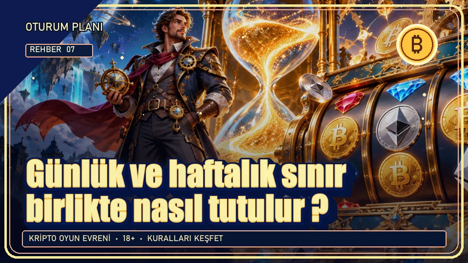 Günlük ve haftalık sınır birlikte nasıl tutulur? için kripto temalı oyun kapağı
