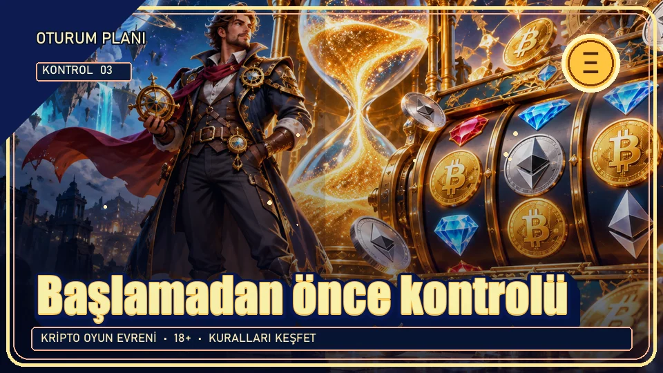 Başlamadan önce için kripto temalı kontrol görseli
