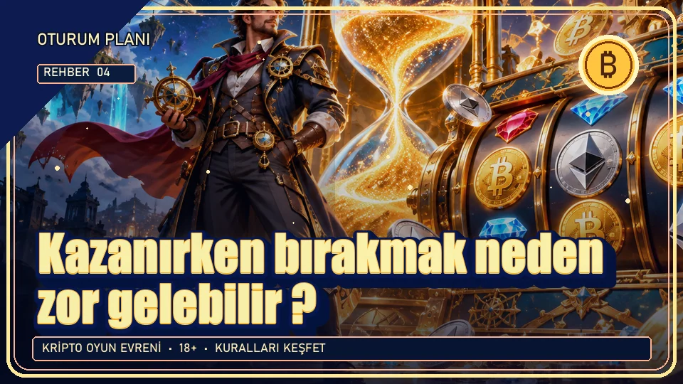 Kazanırken bırakmak neden zor gelebilir? için kripto temalı oyun kapağı