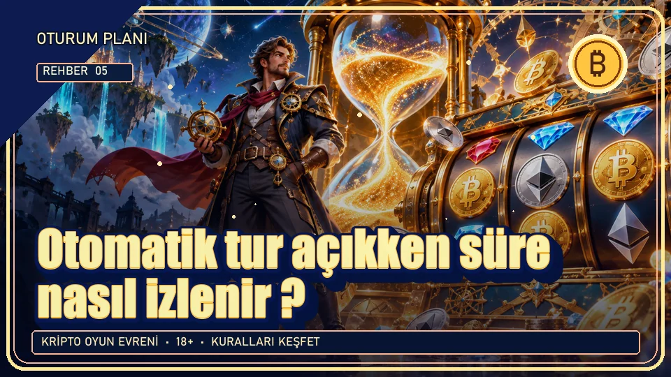 Otomatik tur açıkken süre nasıl izlenir? için kripto temalı oyun kapağı