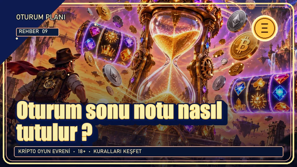 Oturum sonu notu nasıl tutulur? için kripto temalı oyun kapağı