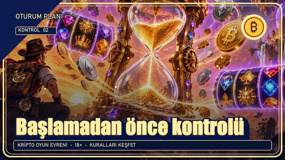 Başlamadan önce için kripto temalı kontrol görseli
